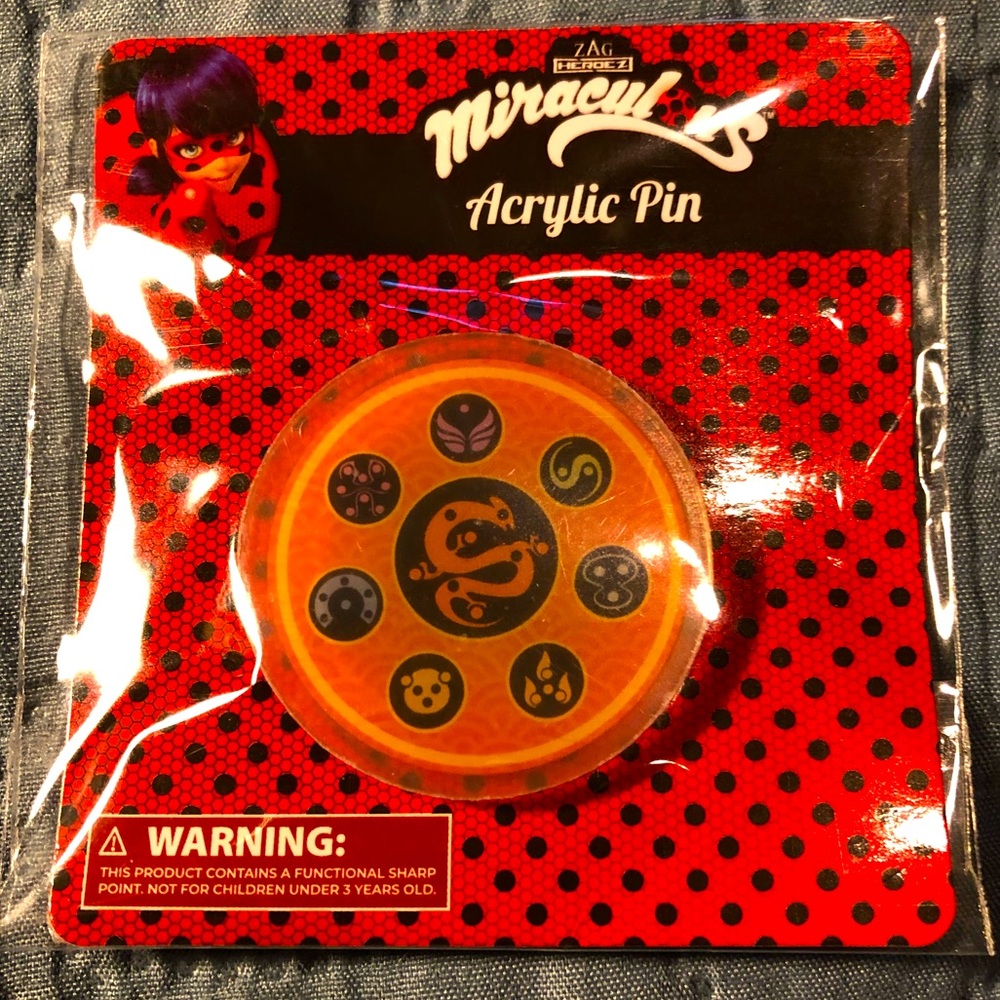 Miraculous Ladybug acrylic pin